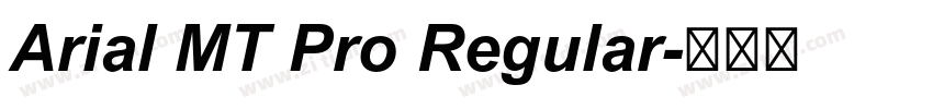 Arial MT Pro Regular字体转换
